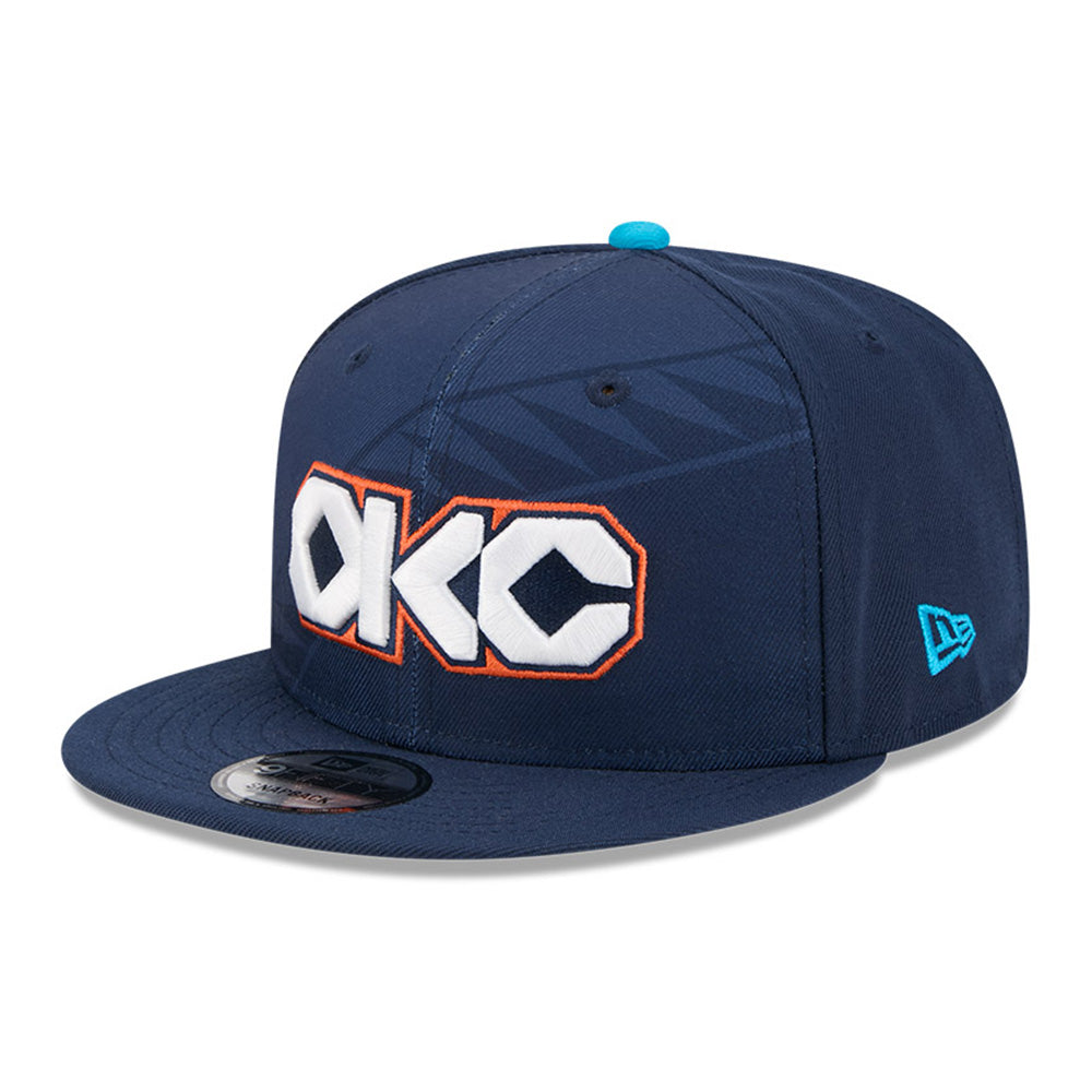 New Era Oklahoma City Thunder 2025 City Edition Medium Blue 9FIFTY Snapback Cap