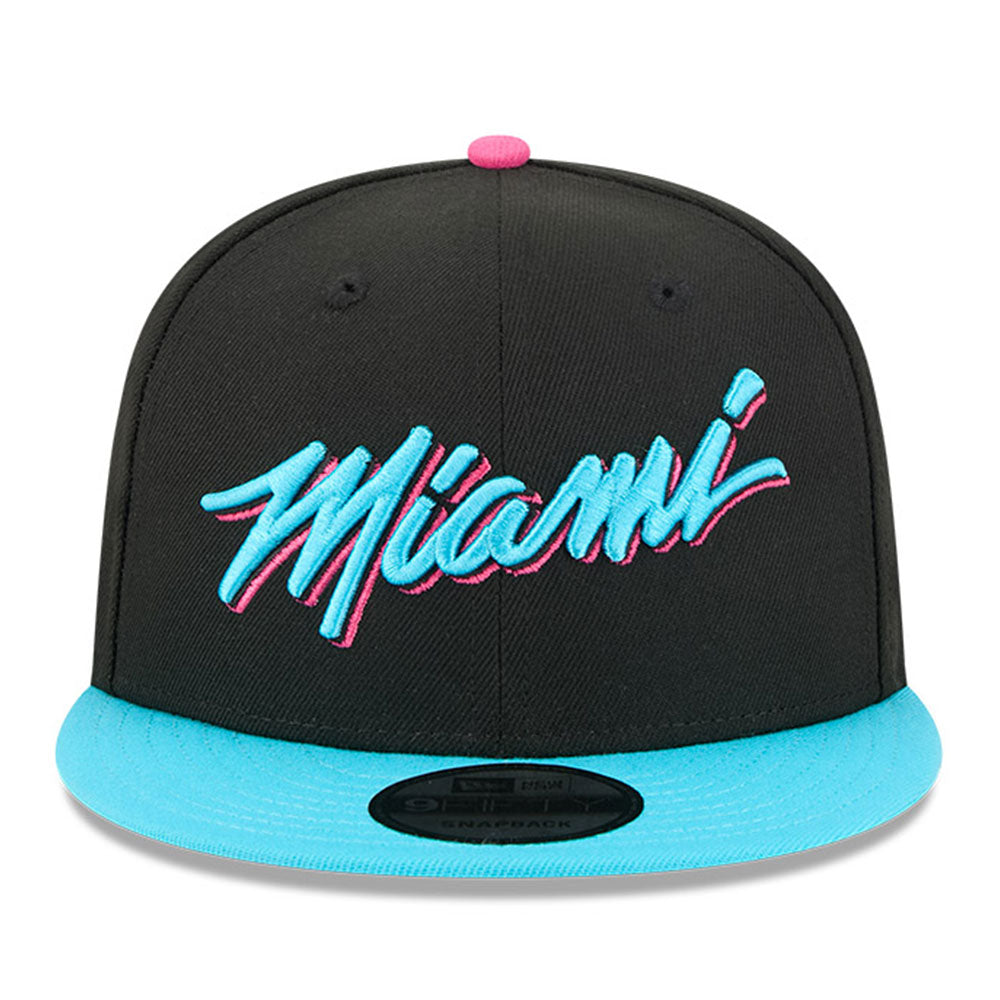 New Era Miami Heat 2025 City Edition Black 9FIFTY Snapback Cap