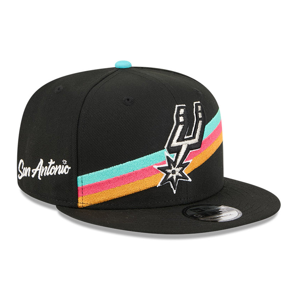 New Era San Antonio Spurs 2025 City Edition Black 9FIFTY Snapback Cap