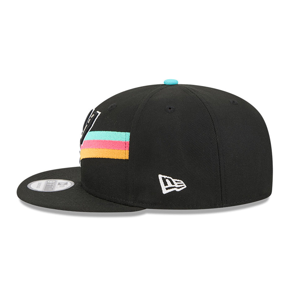 New Era San Antonio Spurs 2025 City Edition Black 9FIFTY Snapback Cap
