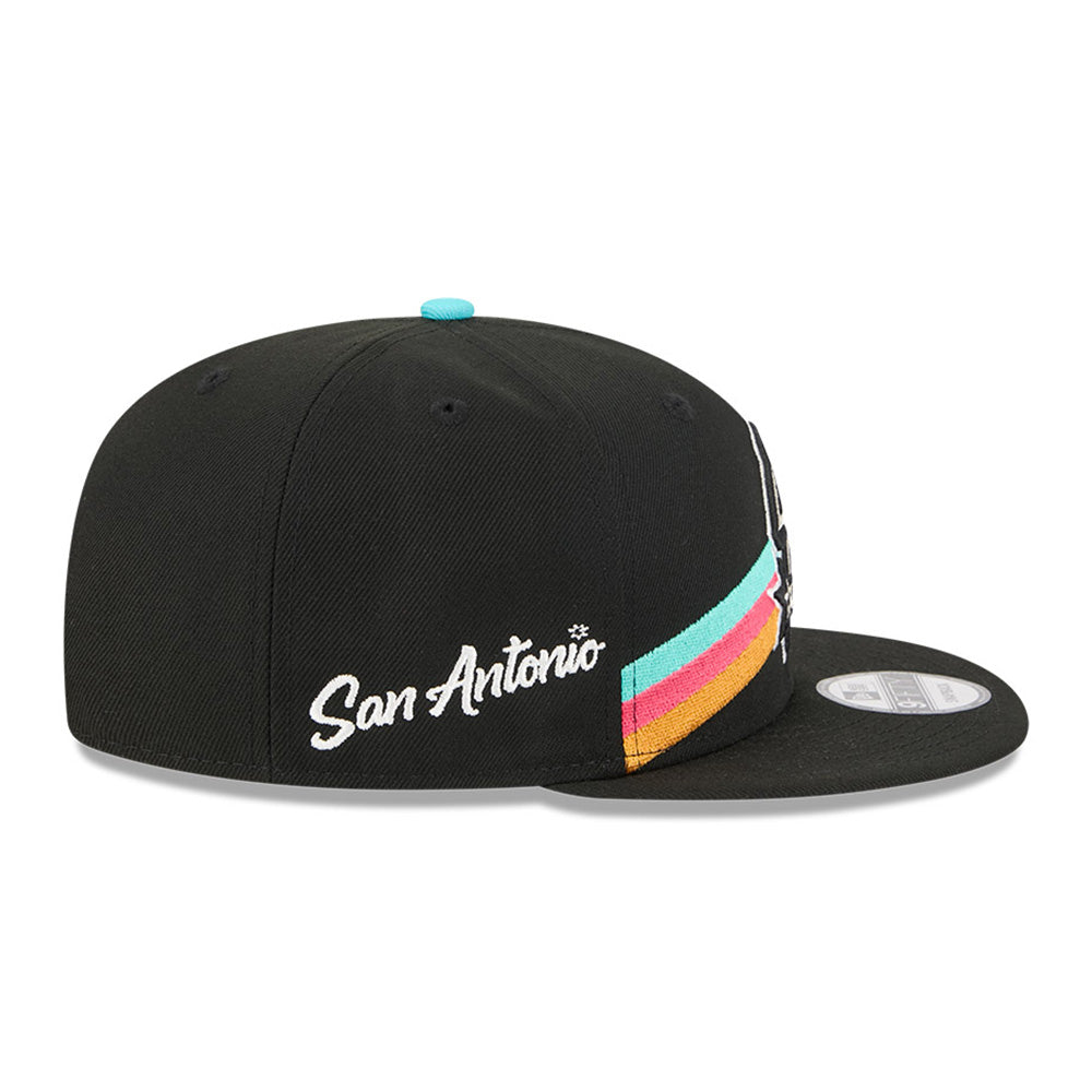 New Era San Antonio Spurs 2025 City Edition Black 9FIFTY Snapback Cap