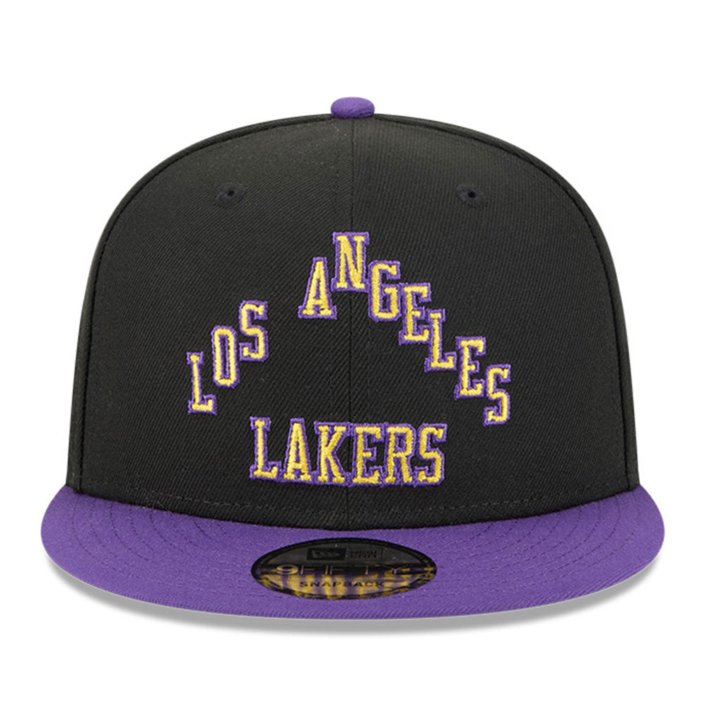 New Era Los Angeles Lakers 2025 City Edition Black Purple 9FIFTY Snapback Cap