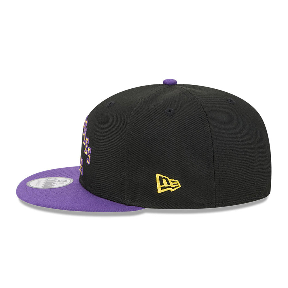 New Era Los Angeles Lakers 2025 City Edition Black Purple 9FIFTY Snapback Cap