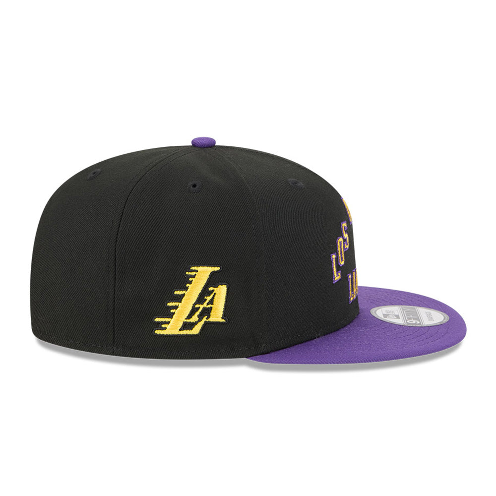 New Era Los Angeles Lakers 2025 City Edition Black Purple 9FIFTY Snapback Cap