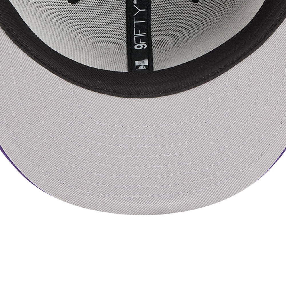 New Era Los Angeles Lakers 2025 City Edition Black Purple 9FIFTY Snapback Cap
