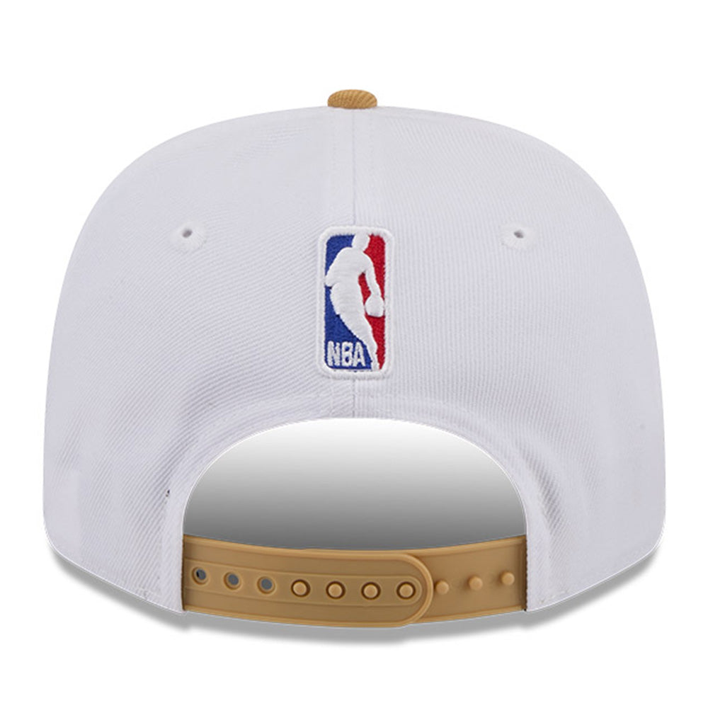 New Era Boston Celtics 2025 City Edition White Gold OTC 9SEVENTY Stretch Snapback Cap