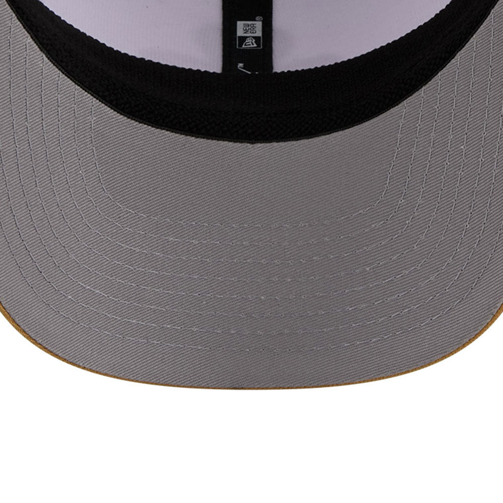 New Era Boston Celtics 2025 City Edition White Gold OTC 9SEVENTY Stretch Snapback Cap