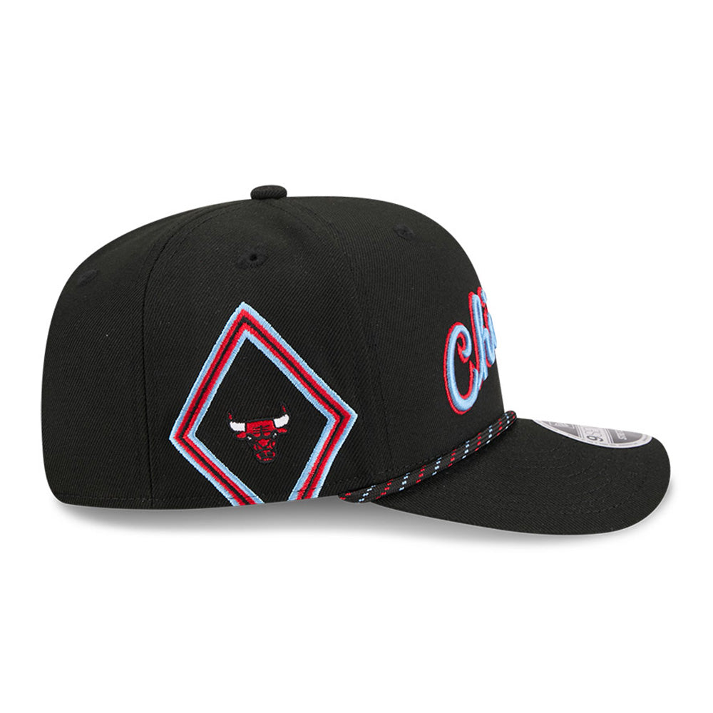 New Era Chicago Bulls 2025 City Edition Black 9SEVENTY Stretch Snapback Cap