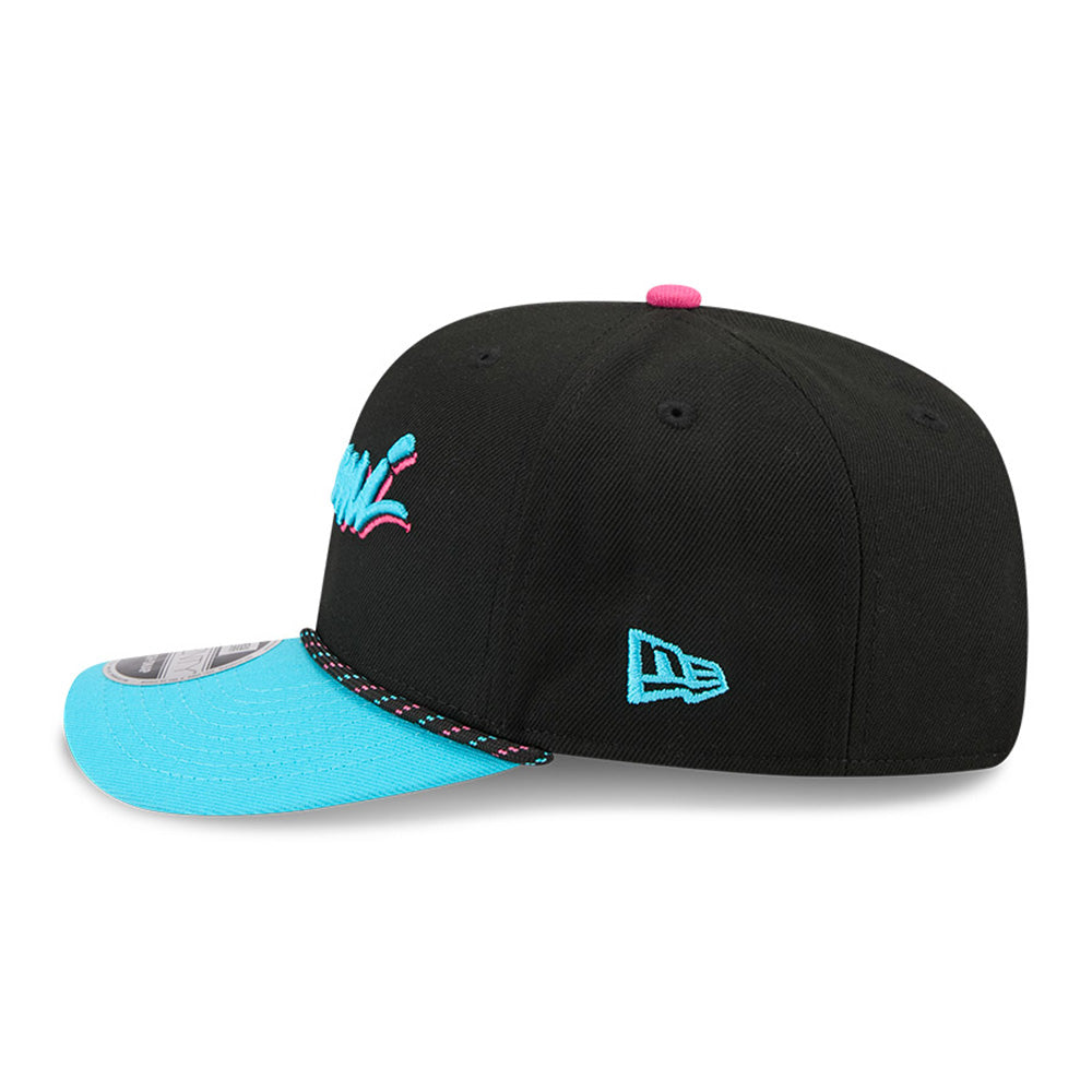 New Era Miami Heat 2025 City Edition Black 9SEVENTY Stretch Snapback Cap