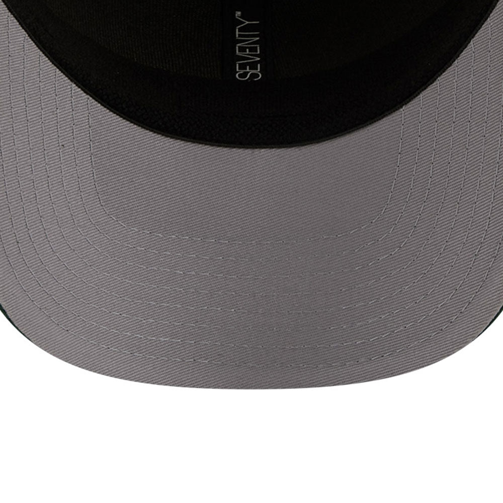 New Era Milwaukee Bucks 2025 City Edition Chrome White Dark Green 9SEVENTY Stretch Snapback Cap