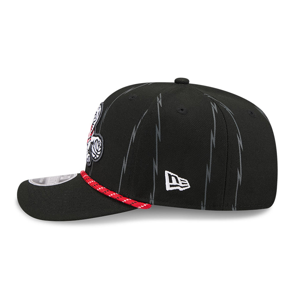 New Era Toronto Raptors 2025 City Edition Black 9SEVENTY Stretch Snapback Cap