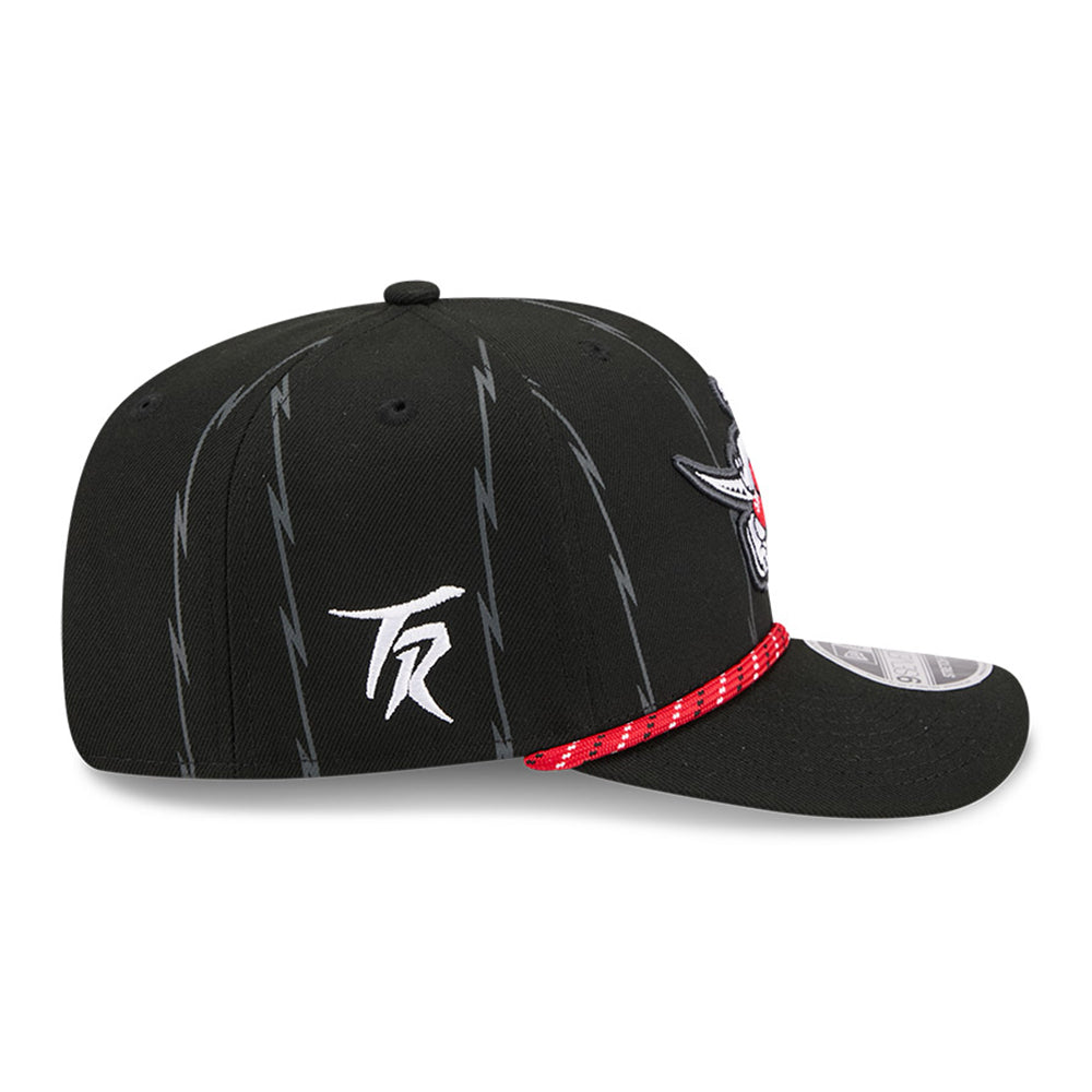 New Era Toronto Raptors 2025 City Edition Black 9SEVENTY Stretch Snapback Cap