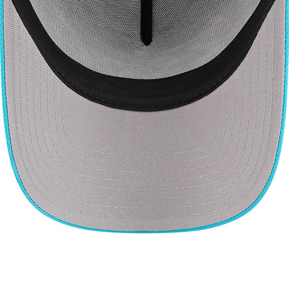 New Era Miami Heat 2025 City Edition Black 9FORTY A-Frame Trucker Snapback Cap