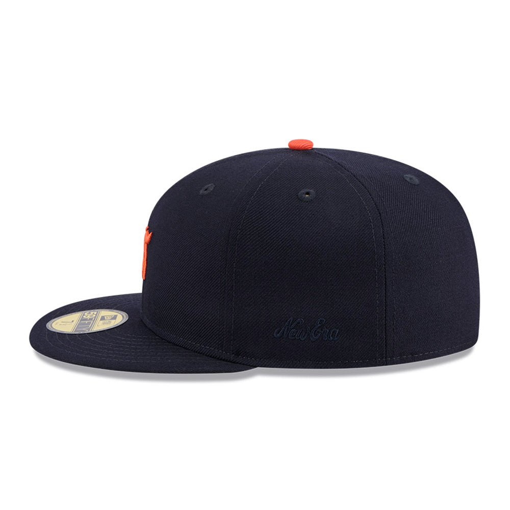 New Era x Fear Of God Detroit Tigers MLB Negro League 2025 Navy 59FIFTY Fitted Cap (Limited Exclusive)