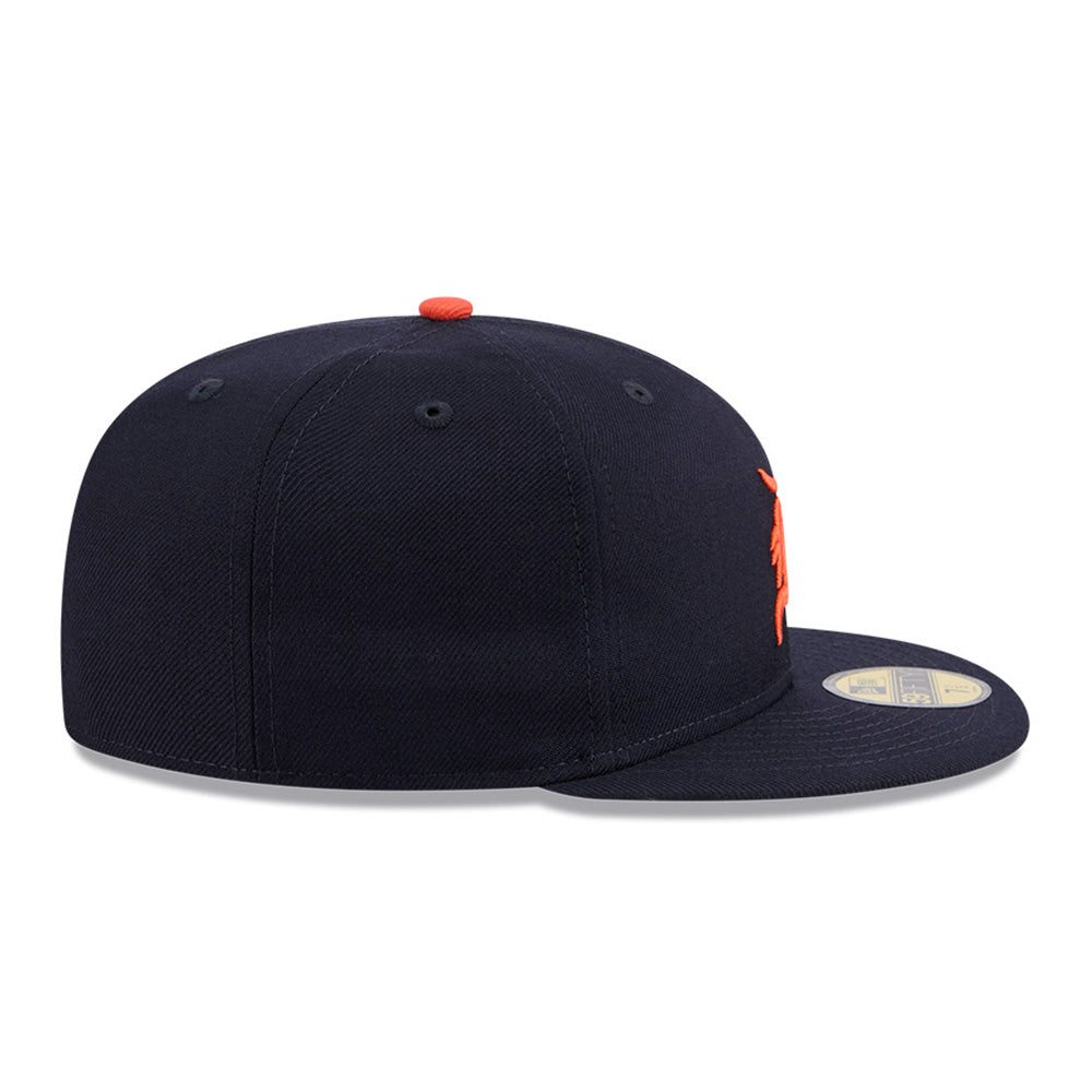 New Era x Fear Of God Detroit Tigers MLB Negro League 2025 Navy 59FIFTY Fitted Cap (Limited Exclusive)