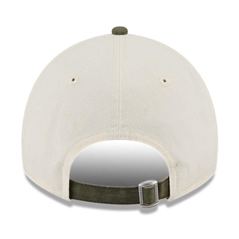 New Era New York Yankees Snow Washed Q425 Chrome White New Olive 9TWENTY Adjustable Cap