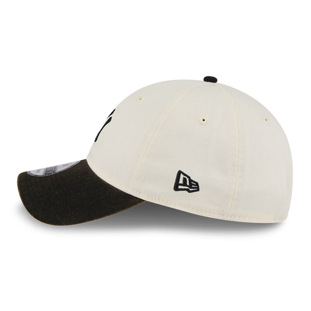 New Era New York Yankees Snow Washed Q425 Chrome White Black 9TWENTY Adjustable Cap
