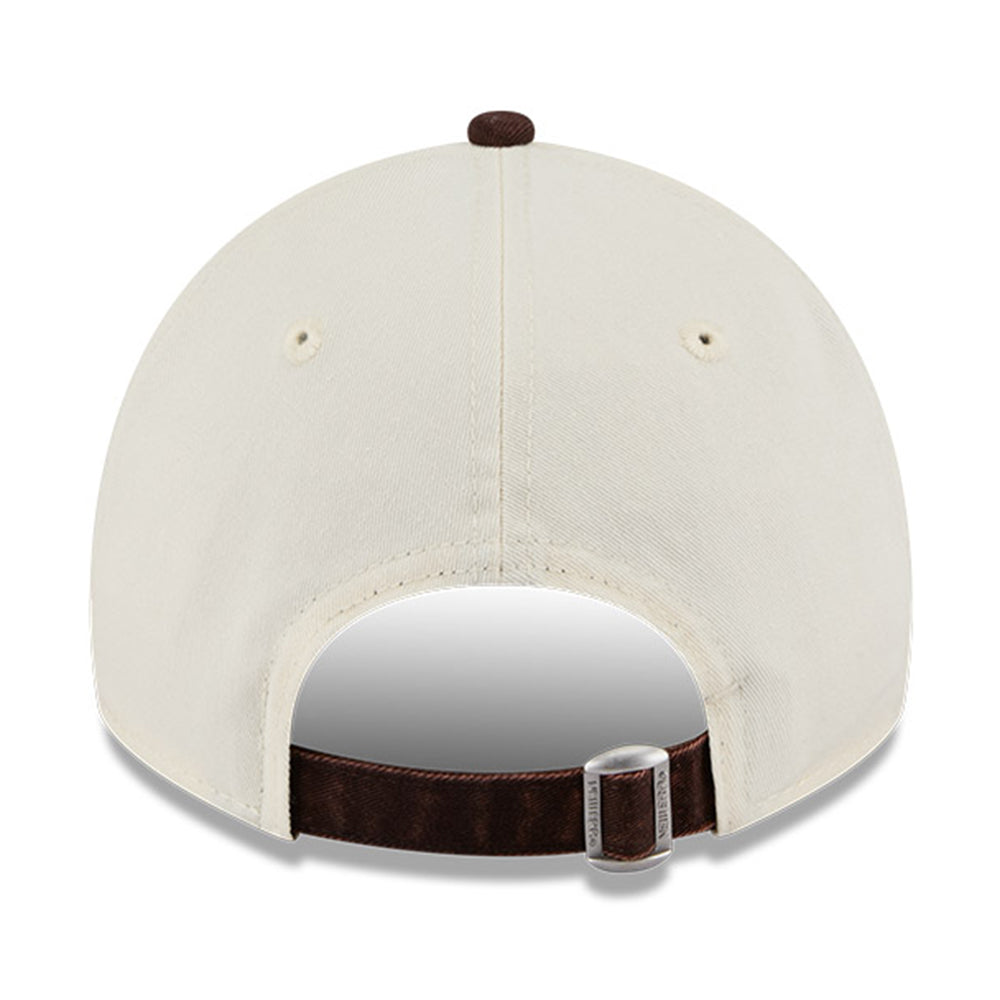 New Era New York Yankees Snow Washed Q425 Chrome White Brown 9TWENTY Adjustable Cap