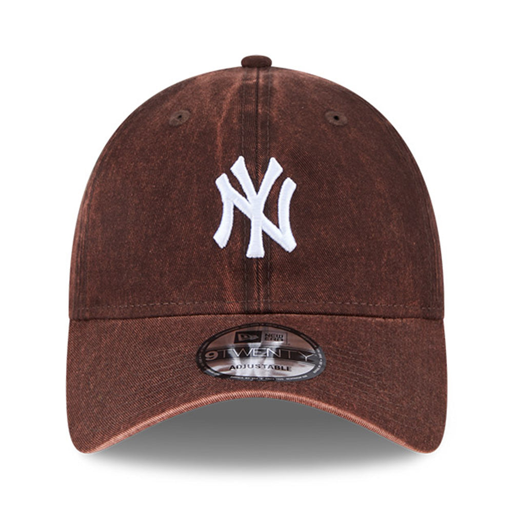 New Era New York Yankees Q425 Snow Wash Brown 9TWENTY Adjustable Cap