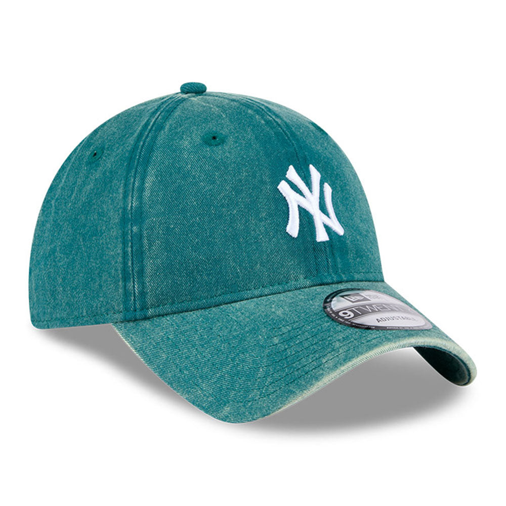 New Era New York Yankees Q425 Snow Wash Teal 9TWENTY Adjustable Cap