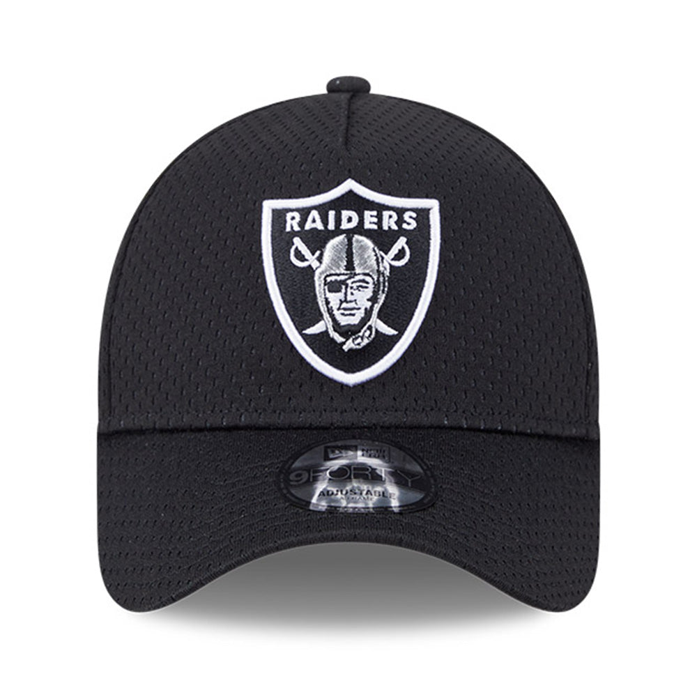 New Era Las Vegas Raiders Basketball Mesh Q425 9FORTY A-Frame Adjustable Cap