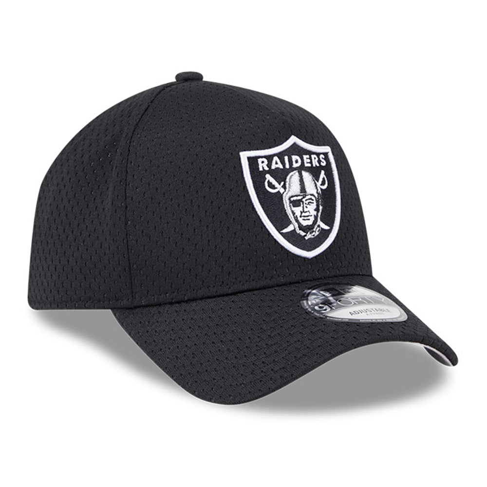 New Era Las Vegas Raiders Basketball Mesh Q425 9FORTY A-Frame Adjustable Cap