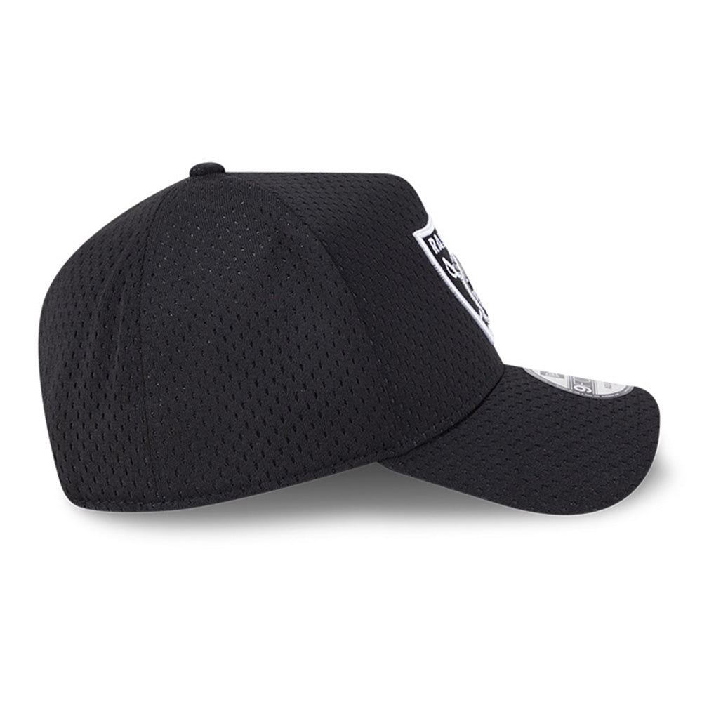 New Era Las Vegas Raiders Basketball Mesh Q425 9FORTY A-Frame Adjustable Cap