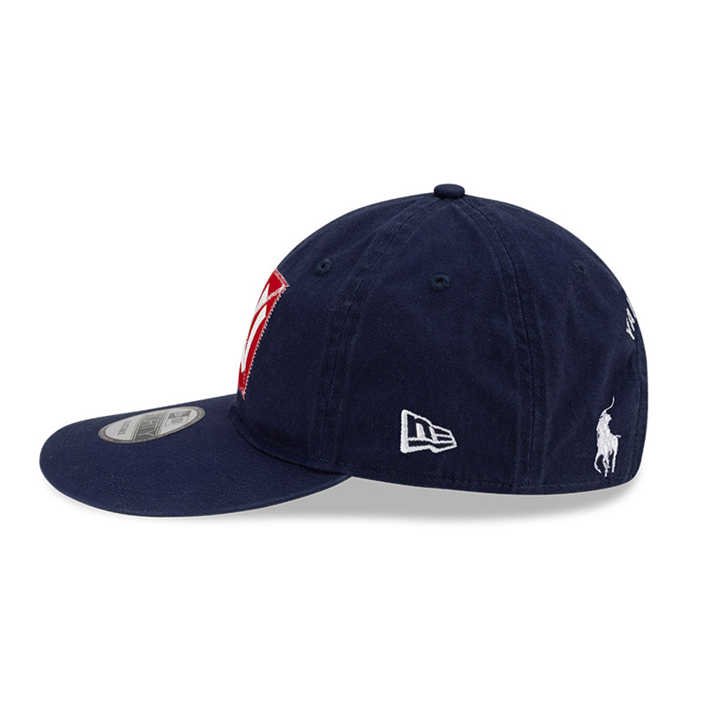New Era x Ralph Lauren New York Yankees Navy 9FORTY Long Bill Adjustable Cap (ONLINE EXCLUSIVE)
