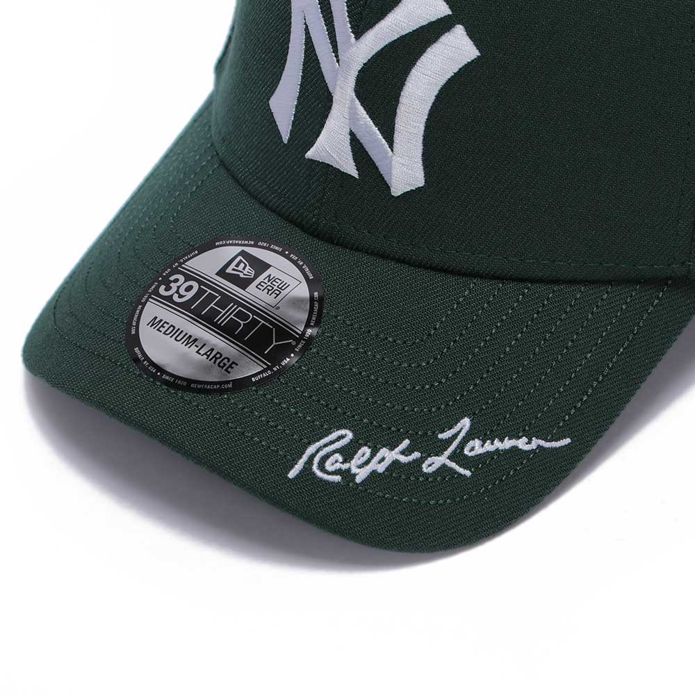 New Era x Ralph Lauren New York Yankees Green 39THIRTY Stretch Adjustable Cap (LIMITED AND EXCLUSIVE)