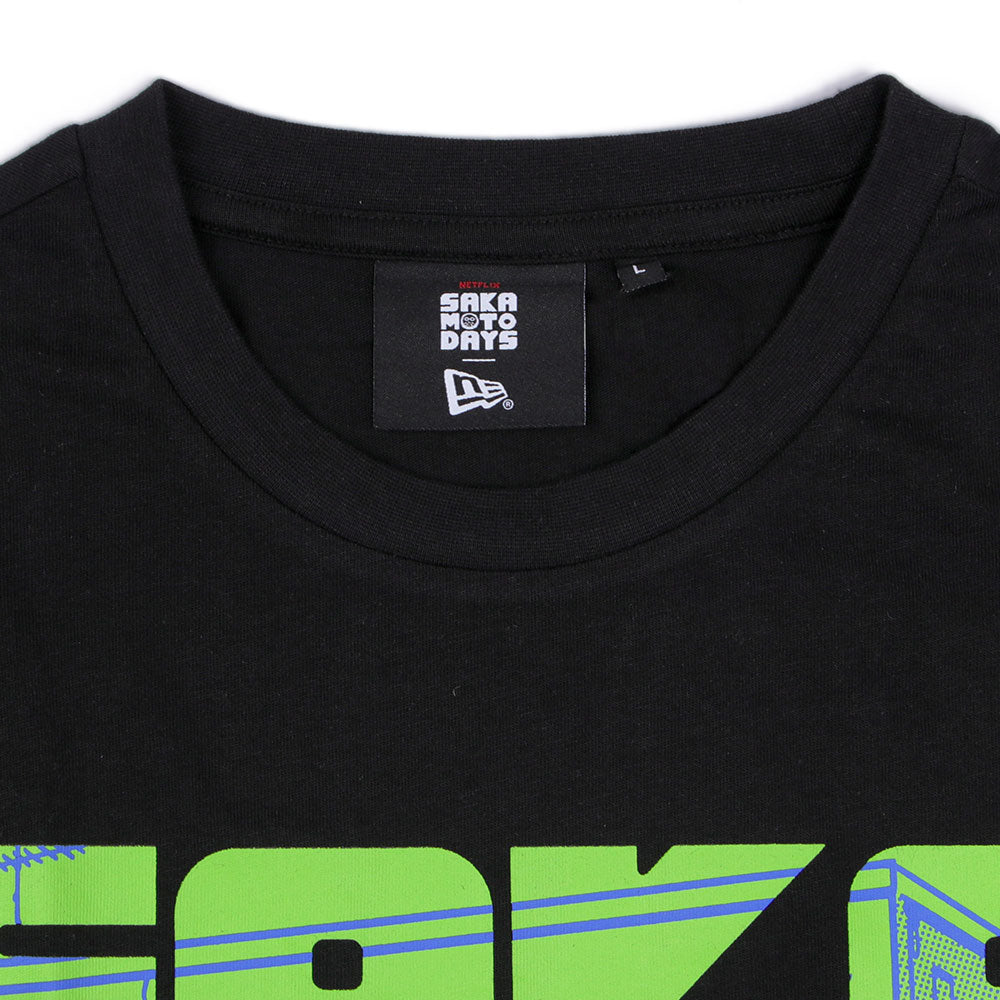 New Era x Sakomoto Days Black Oversized Short Sleeve T-Shirt