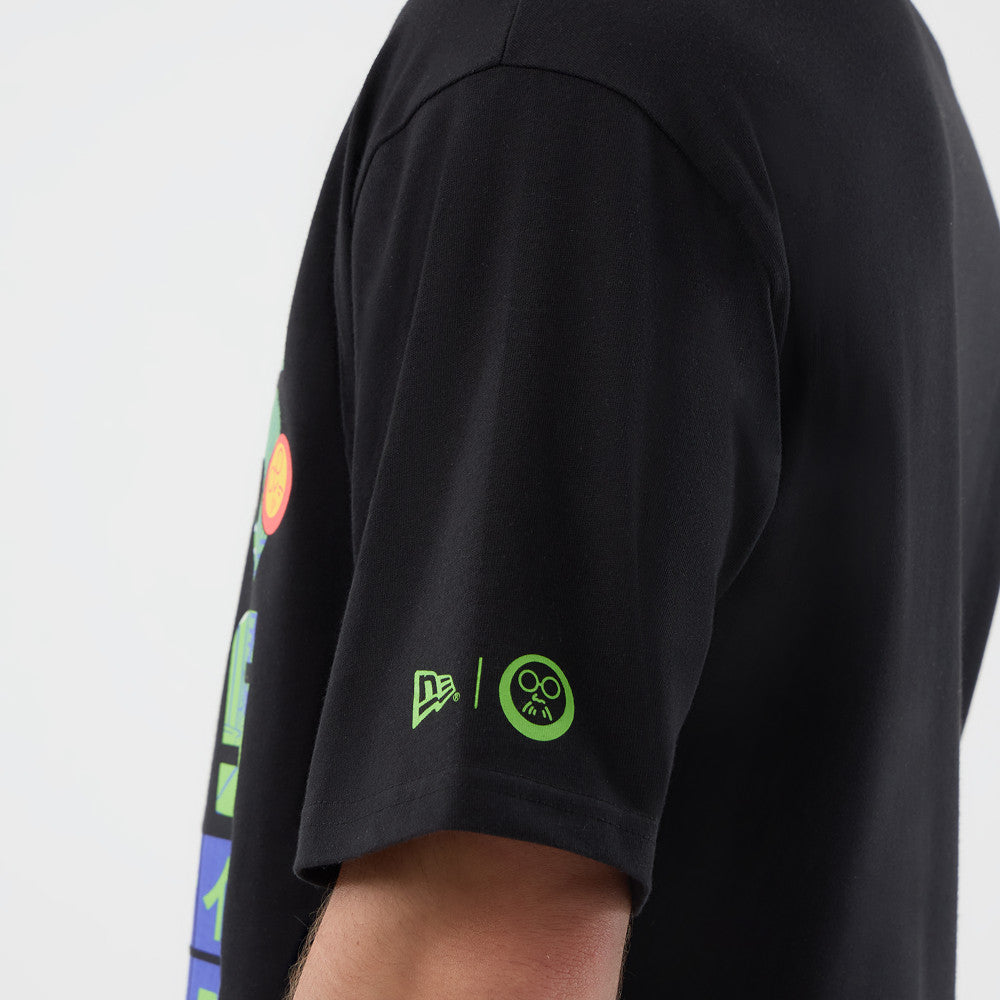 New Era x Sakamoto Days Black Oversized Short Sleeve T-Shirt