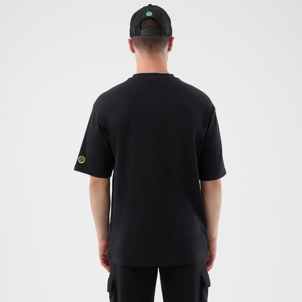 New Era x Sakamoto Days Black Oversized Short Sleeve T-Shirt