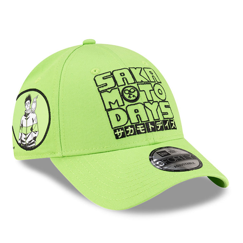 New Era x Sakamoto Days Wordmark Green 9FORTY Adjustable Cap