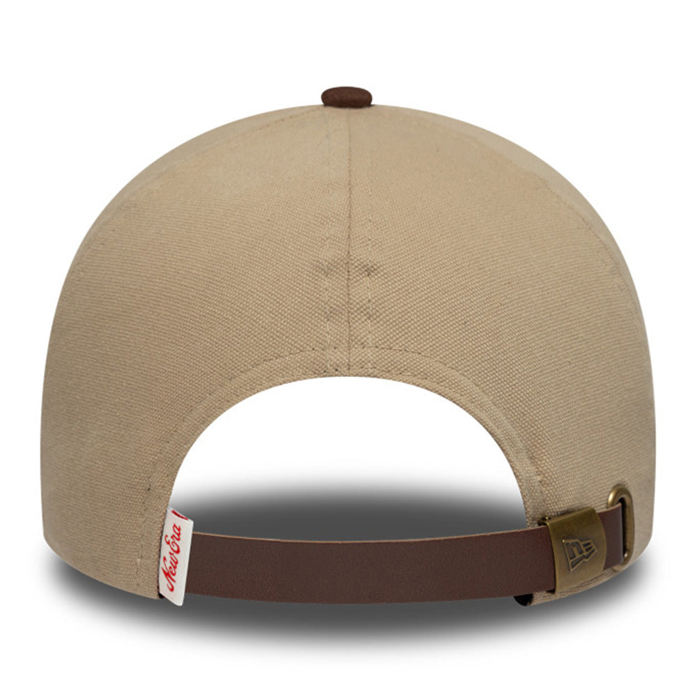 New Era NE Patch Suede Camel Brown 9FORTY E-Frame Adjustable Cap