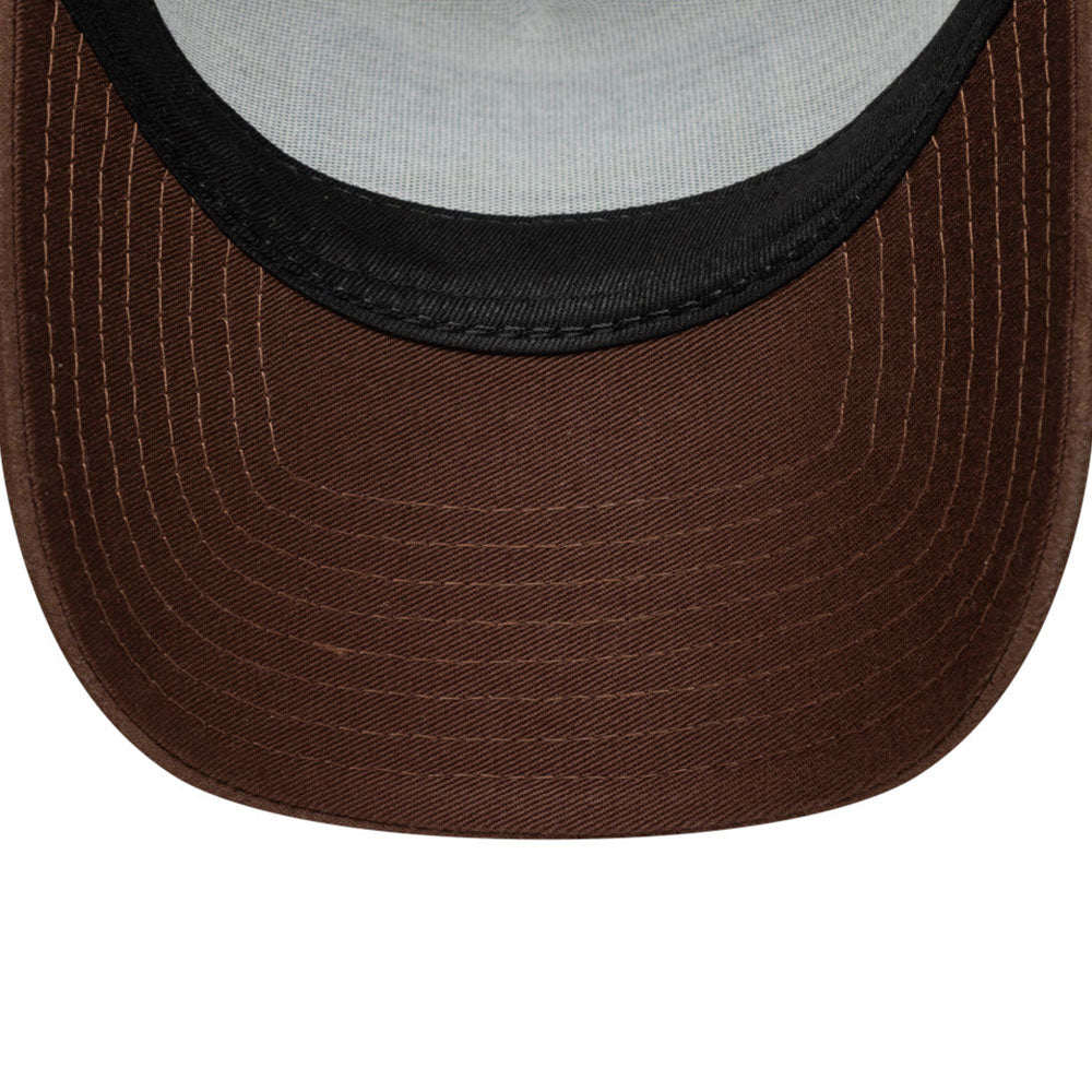 New Era NE Patch Suede Camel Brown 9FORTY E-Frame Adjustable Cap