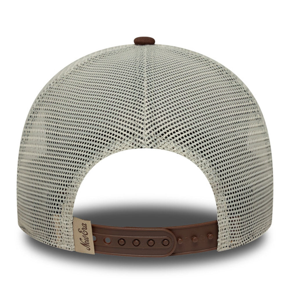 New Era NE Patch Suede Chocolate Sauce 9FORTY E-Frame Adjustable Cap