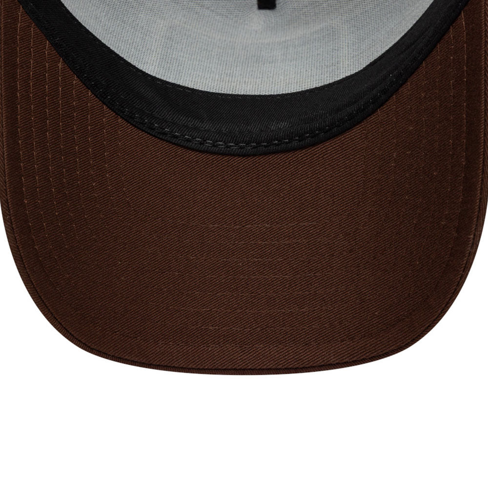 New Era NE Patch Suede Chocolate Sauce 9FORTY E-Frame Adjustable Cap