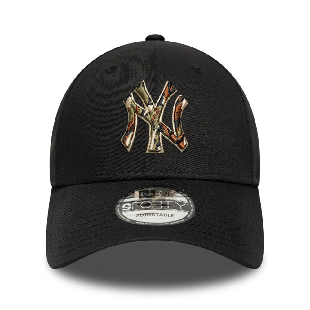 New Era New York Yankees Outline Camo Black 9FORTY Adjustable Cap