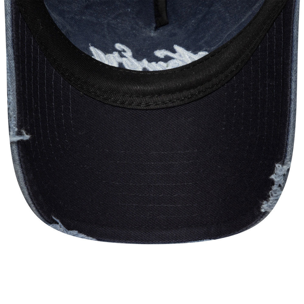 New Era Script Pigment Wash Navy 9TWENTY Adjustable Cap