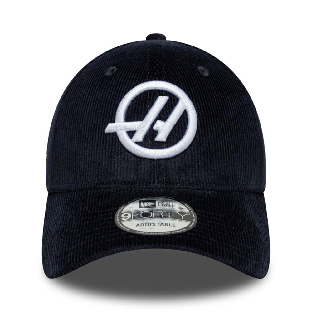 New Era HAAS F1 Team SP26 Navy Corduroy 9FORTY Adjustable Cap