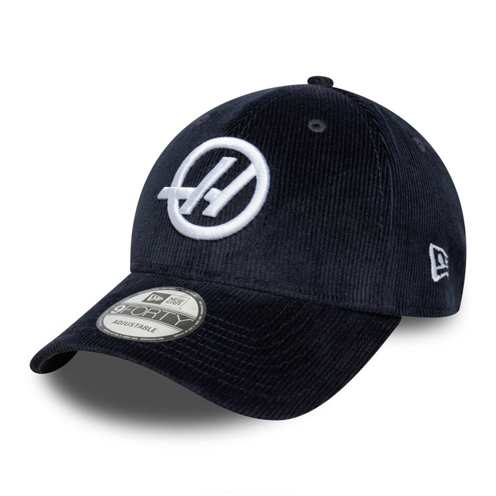 New Era HAAS F1 Team SP26 Navy Corduroy 9FORTY Adjustable Cap