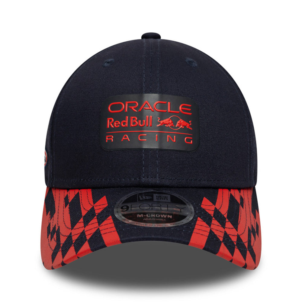 New Era Oracle Red Bull Racing SP26 Dark Blue Visor Print 9FORTY M-Crown Adjustable Cap
