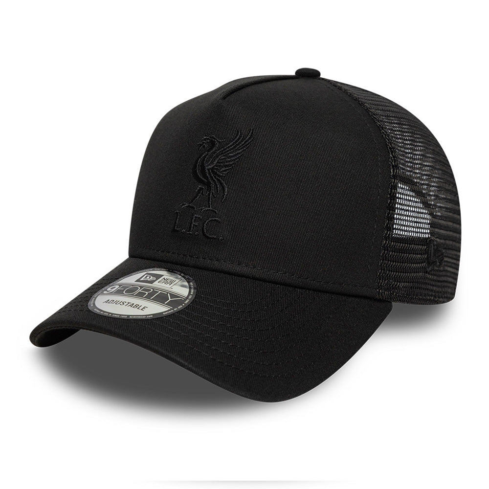 New Era Liverpool Football Club Black Core 9FORTY Trucker Snapback Cap