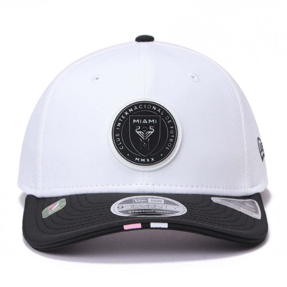 New Era Inter Miami FC MLS26 Kick Off White OTC 9SEVENTY Stretch Snapback Cap