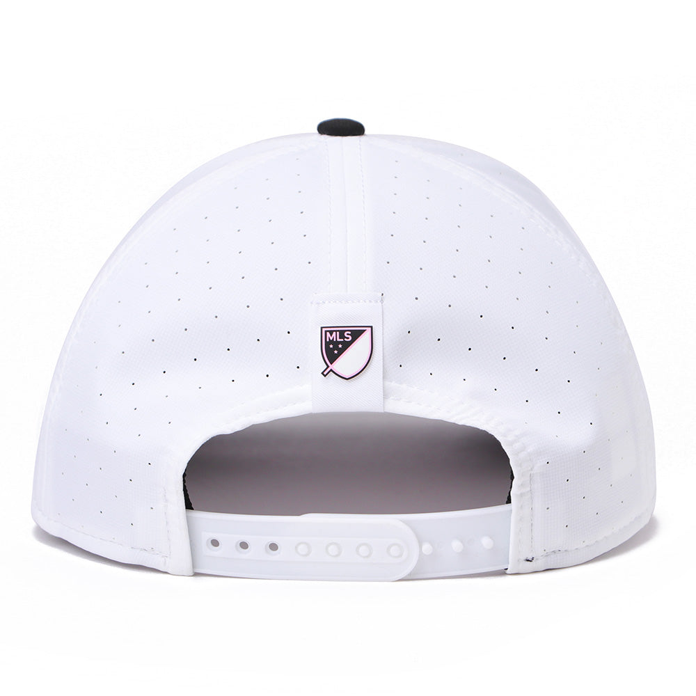 New Era Inter Miami FC MLS26 Kick Off White OTC 9SEVENTY Stretch Snapback Cap