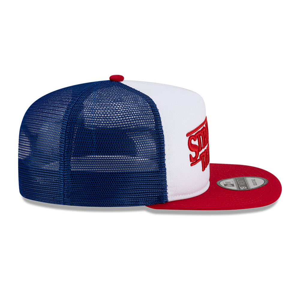 New Era x Stranger Things Title White Scarlet 19TWENTY Adjustable Cap