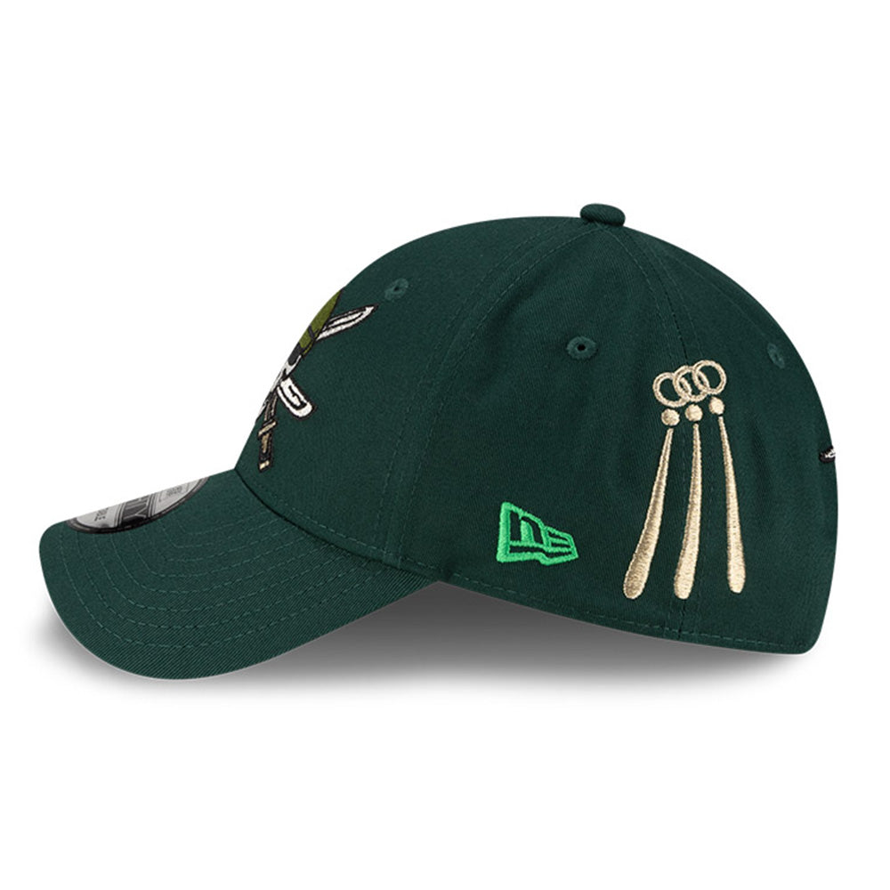 New Era x One Piece Zoro Dark Green 9FORTY Adjustable Cap