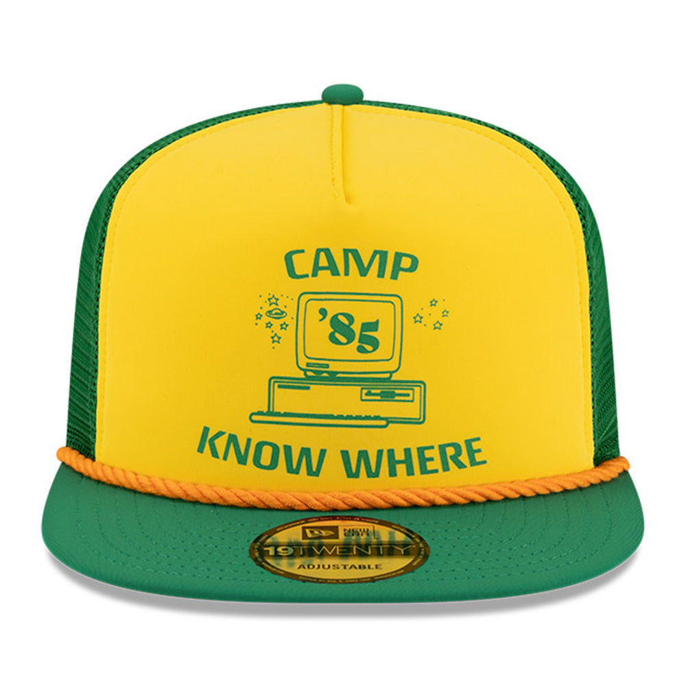 New Era x Stranger Things Graphic Yellow Green 19TWENTY Adjustable Cap