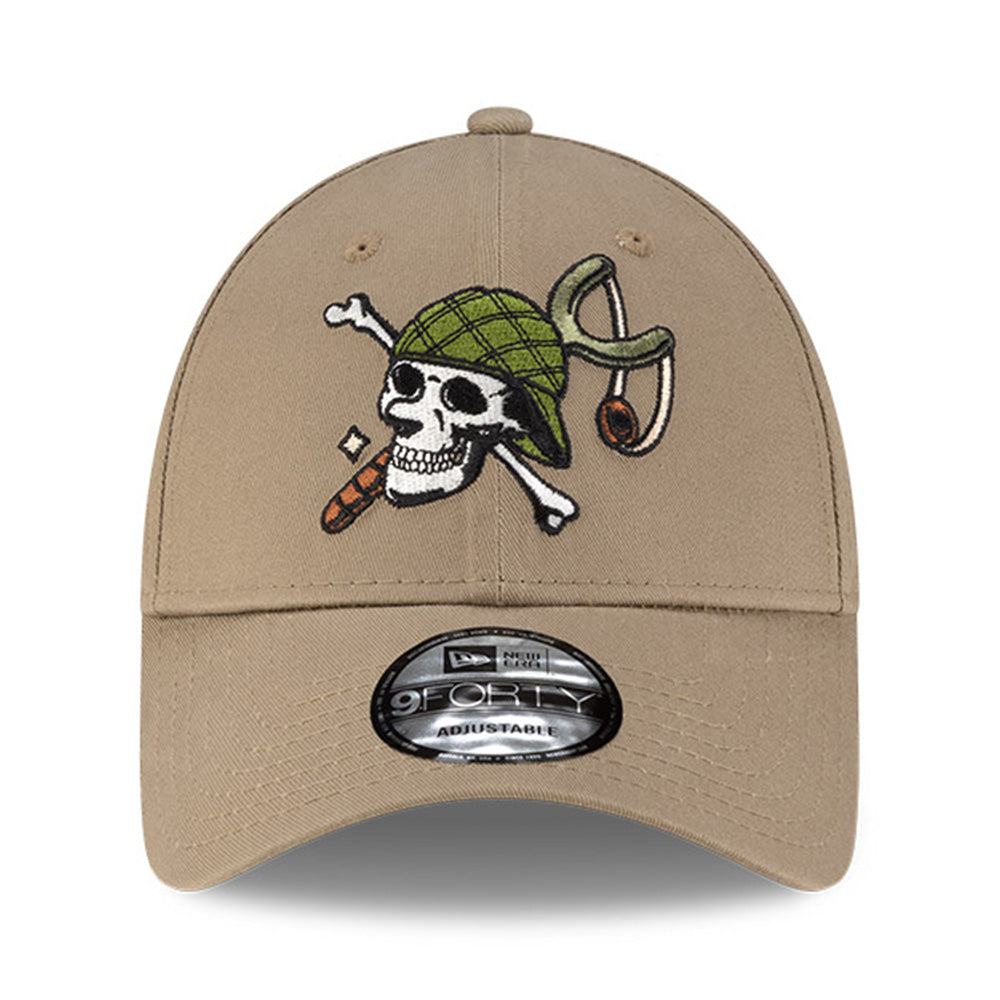 New Era x One Piece Usopp Khaki 9FORTY Adjustable Cap