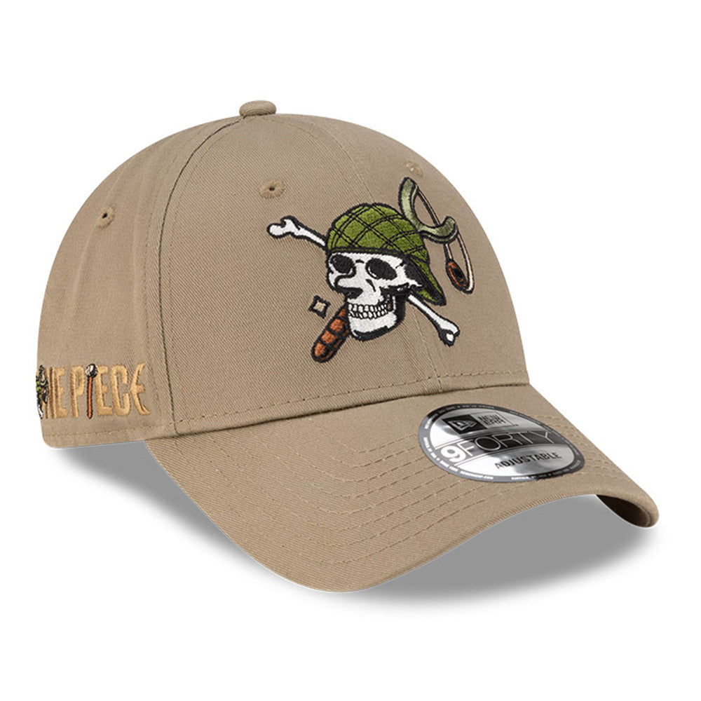 New Era x One Piece Usopp Khaki 9FORTY Adjustable Cap
